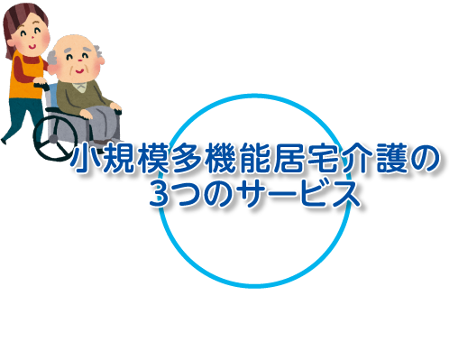 小規模多機能居宅介護の3つのサービス